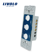 Livolo estándar de EE. UU., Interruptor remoto táctil sin panel de vidrio, 1 Gangs 1 Way, CA 110 ~ 250V + indicador LED, VL-C501SR